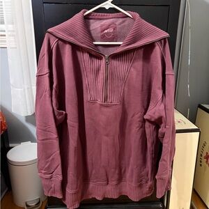 Aerie Half-Zip Funnel Neck Sweater